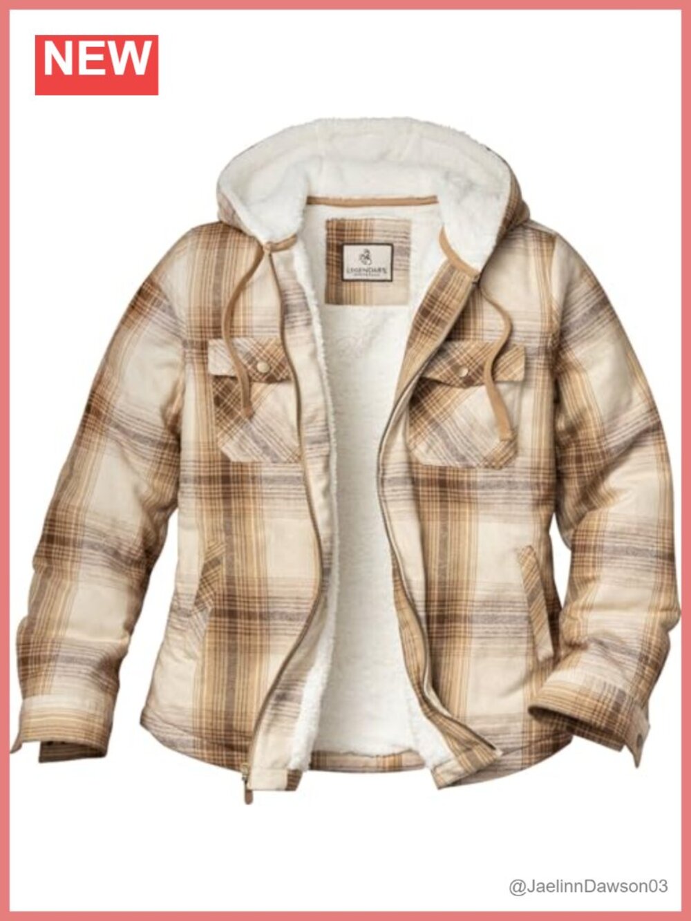 Legendary Whitetails Women's Hooded Shacket Berber Lined Shirt Jacket